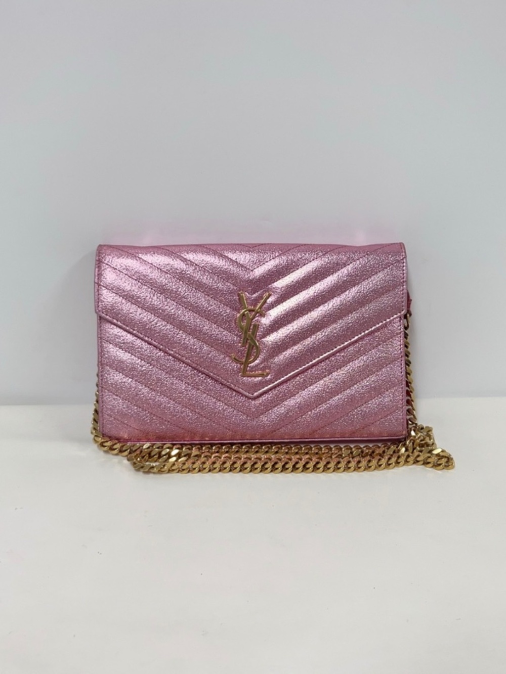 YSL Cassandre Envelope Chain Wallet